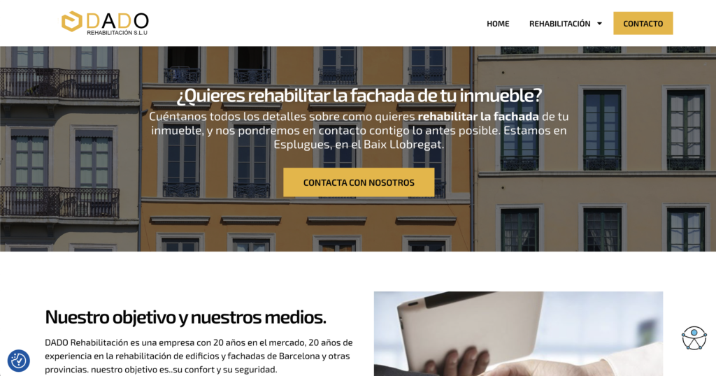 diseño web dado rehabilitación